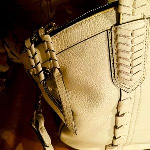 Brand new OrYany white leather satchel, brand new, soft leather.